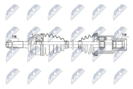 Напіввісь NTY NPW-FR-090