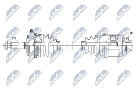 ПОЛУОСЬ NTY NPW-HY-526