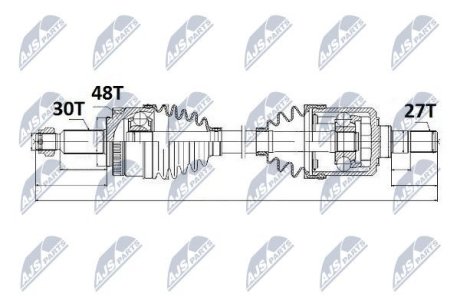 Полуось NTY NPW-KA-326