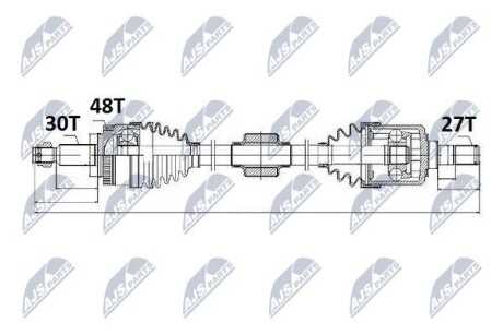 ПОЛУОСЬ NTY NPW-KA-327