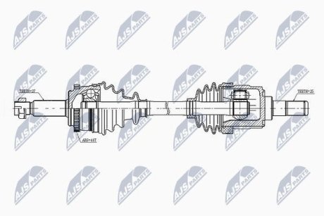 ПОЛУОСЬ NTY NPW-KA-343 (фото 1)