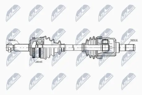 Піввісь NTY NPW-KA-343