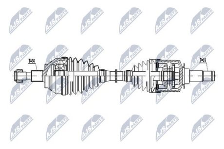 ПОЛУОСЬ NTY NPW-ME-055