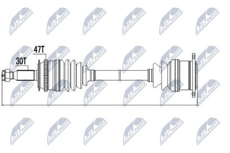 Напіввісь NTY NPW-MS-001