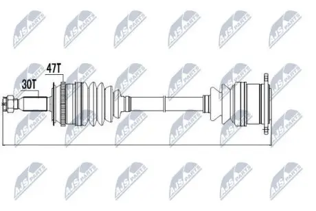 Полуось NTY NPW-MS-001