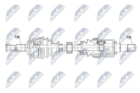 Напіввісь NTY NPW-MZ-054