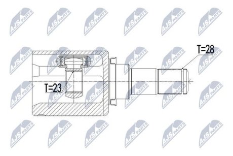 Шарнір рівних кутових швидкостей NTY NPW-MZ-055