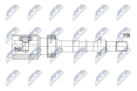 Шарнір рівних кутових швидкостей NTY NPW-MZ-057