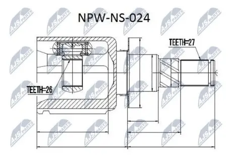 ШРУС NTY NPW-NS-024