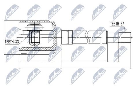 Шарнир равных угловых скоростей NTY NPW-NS-033