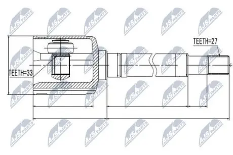 ШРУС / Шарнір рівних кутових швидкостей NTY NPW-NS-033