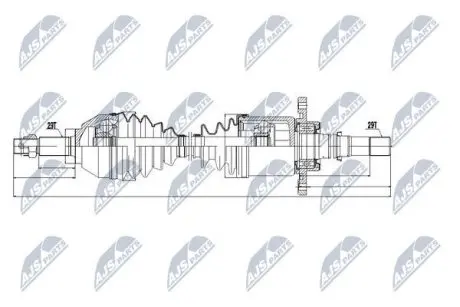 Полуось NTY NPW-NS-041