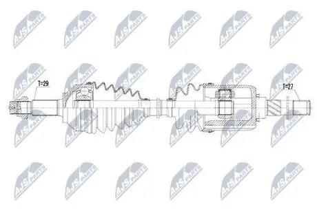 Полуось NTY NPW-NS-055