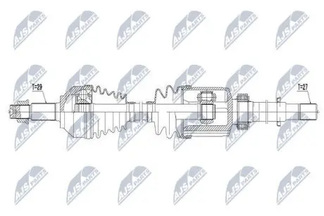 Напіввісь NTY NPW-NS-062