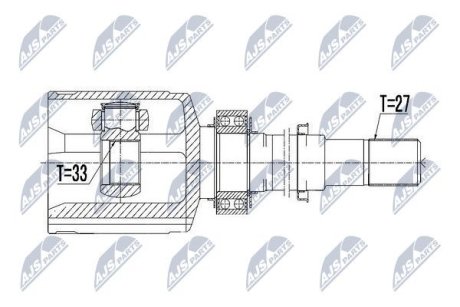 Шарнір рівних кутових швидкостей NTY NPW-NS-063