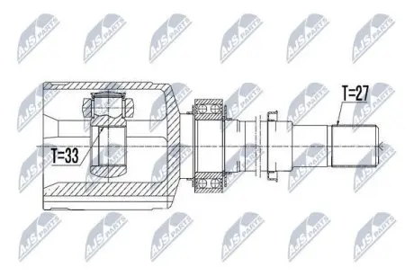 ШРУС / Шарнир равных угловых скоростей NTY NPW-NS-063