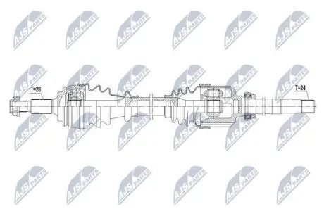 Напіввісь NTY NPW-PE-019