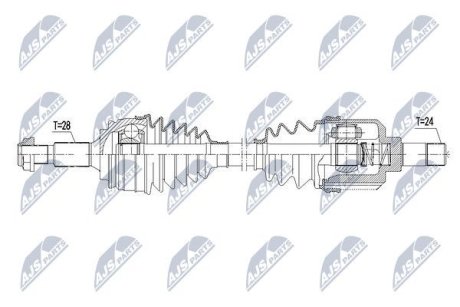 Напіввісь NTY NPW-PE-021 (фото 1)