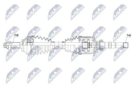 Напіввісь NTY NPW-PE-029