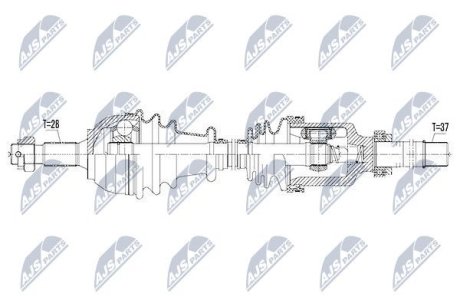 Полуось NTY NPW-PE-035