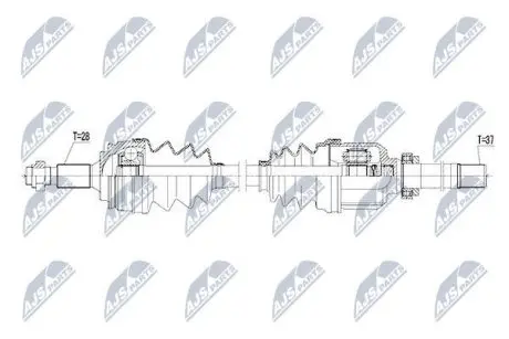 Напіввісь NTY NPW-PE-037