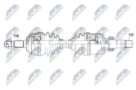 Полуось NTY NPW-PE-041