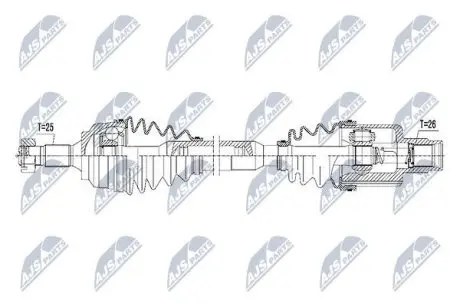 ПОЛУОСЬ NTY NPW-PE-043