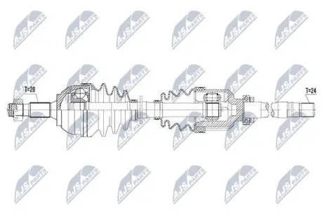 Напіввісь NTY NPW-PE-045