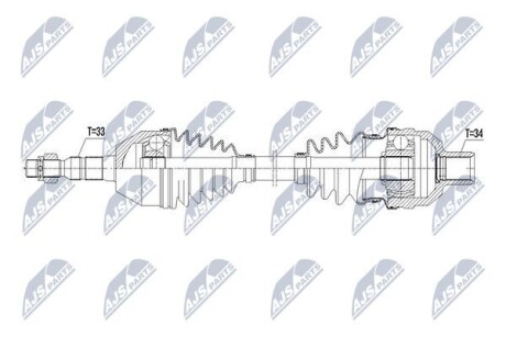 ПОЛУОСЬ NTY NPW-PL-055