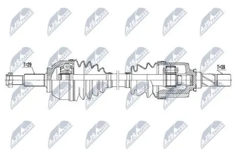 Полуось NTY NPW-PL-057