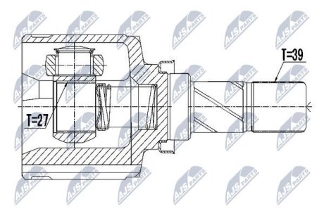 Шарнир равных угловых скоростей NTY NPW-PL-058