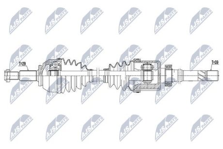 Полуось NTY NPW-PL-059