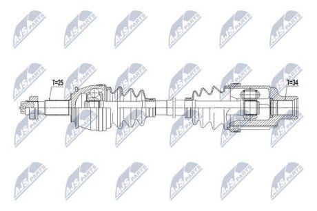 Напіввісь NTY NPW-PL-061