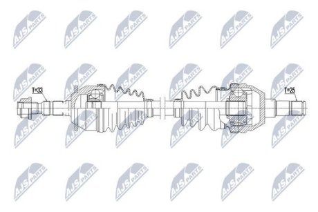 Напіввісь NTY NPW-PL-069