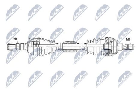 ПОЛУОСЬ NTY NPW-PL-071