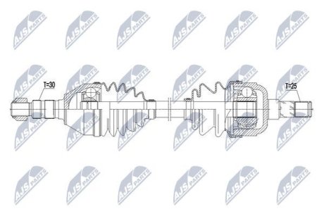 Напіввісь NTY NPW-PL-073