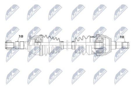 Напіввісь NTY NPW-PL-075