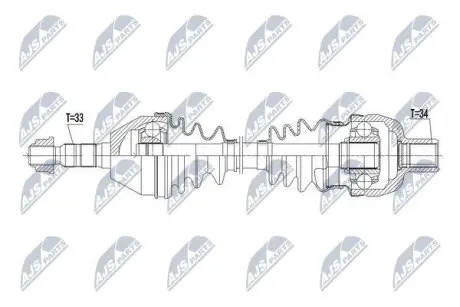 Напіввісь NTY NPW-PL-079