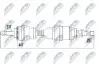 Піввісь права (+ABS) Renault Kangoo/Megane/Scenic 23z-85mm-26z ABS NTY NPW-RE-018 (фото 1)