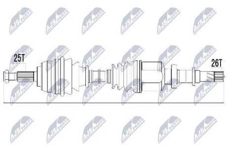 Полуось NTY NPW-RE-032