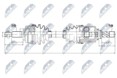 Полуось NTY NPW-RE-049