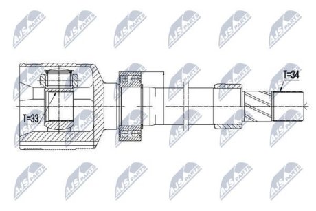 ШАРНИР РАВНЫХ УГЛОВЫХ СКОРОСТЕЙ NTY NPW-RE-059