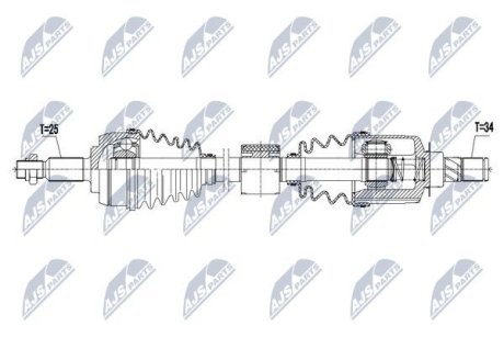 Полуось NTY NPW-RE-061 (фото 1)