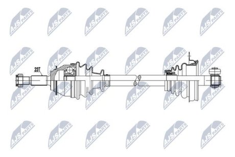 Полуось NTY NPW-RE-065