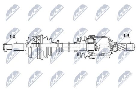 ПОЛУОСЬ NTY NPW-RE-066