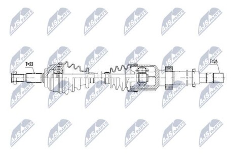 Полуось NTY NPW-RE-067