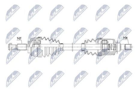 Полуось NTY NPW-RE-081