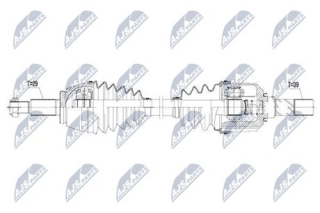 Полуось NTY NPW-RE-087