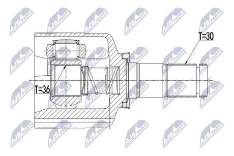 ШАРНИР РАВНЫХ УГЛОВЫХ СКОРОСТЕЙ NTY NPW-RE-092