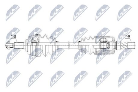 Полуось NTY NPW-RE-099